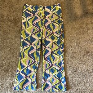 Zara Multicolor Geometric Straight Leg Pants